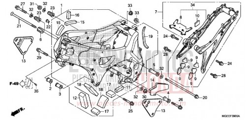 FRAME BODY VFR1200FF de 2015